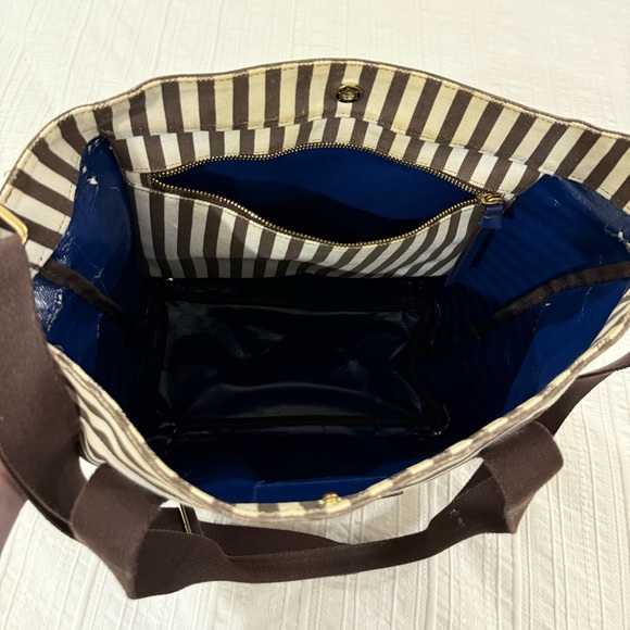 Henri Bendel Striped Canvas Medium Tote / Crossbody – RARE & Discontinued - Picture 11 of 11